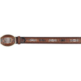 Men's Wild West Python Laser Design Casual Belt 2C24U5788