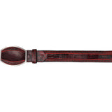 Men's Wild West Teju Lizard Laser Design Casual Belt 2C24U0718