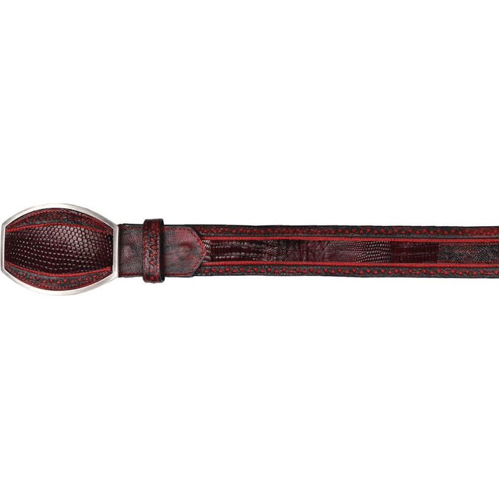 Men's Wild West Teju Lizard Laser Design Casual Belt 2C24U0718