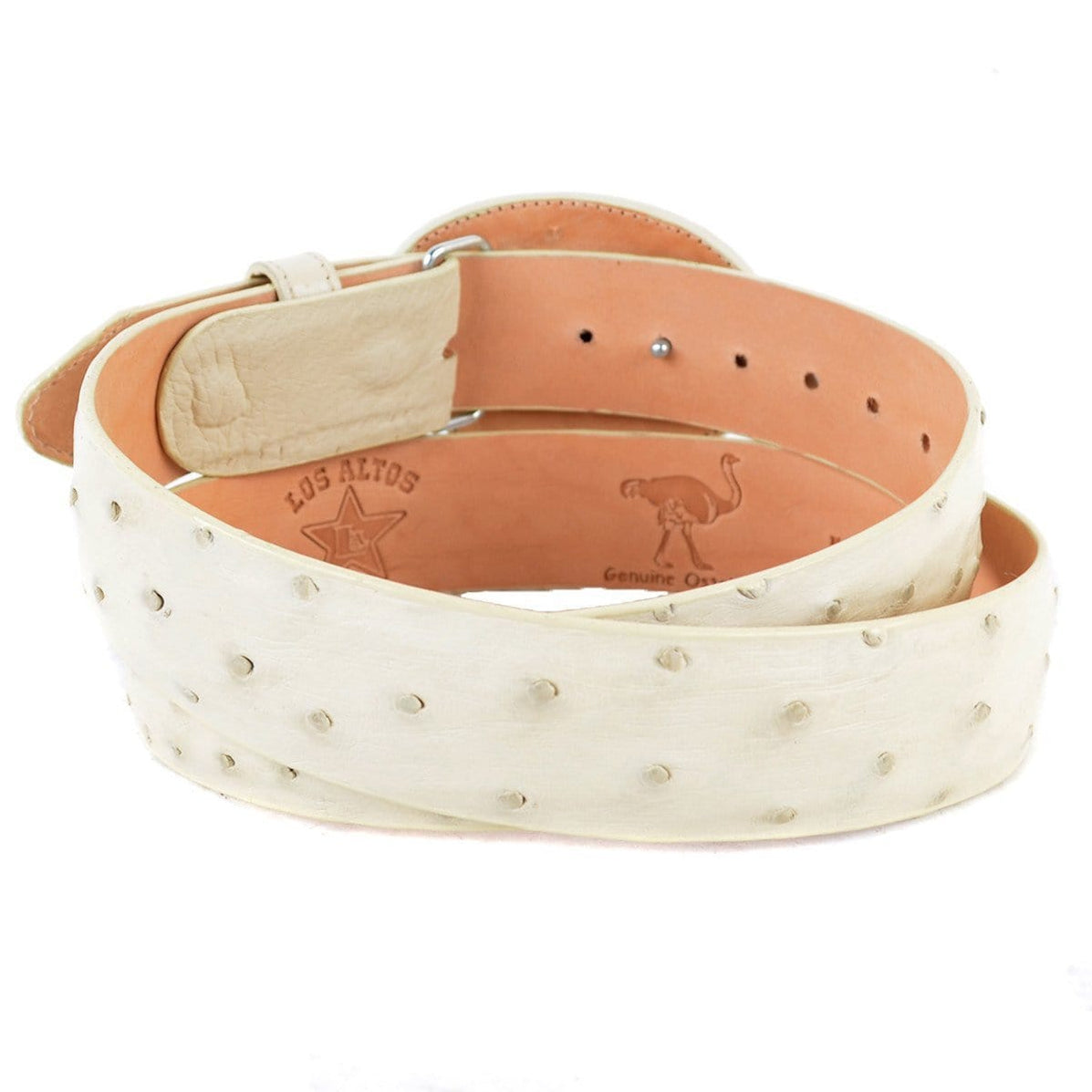 Men's Wild West Ostrich Skin Cowboy Belt 2C110312