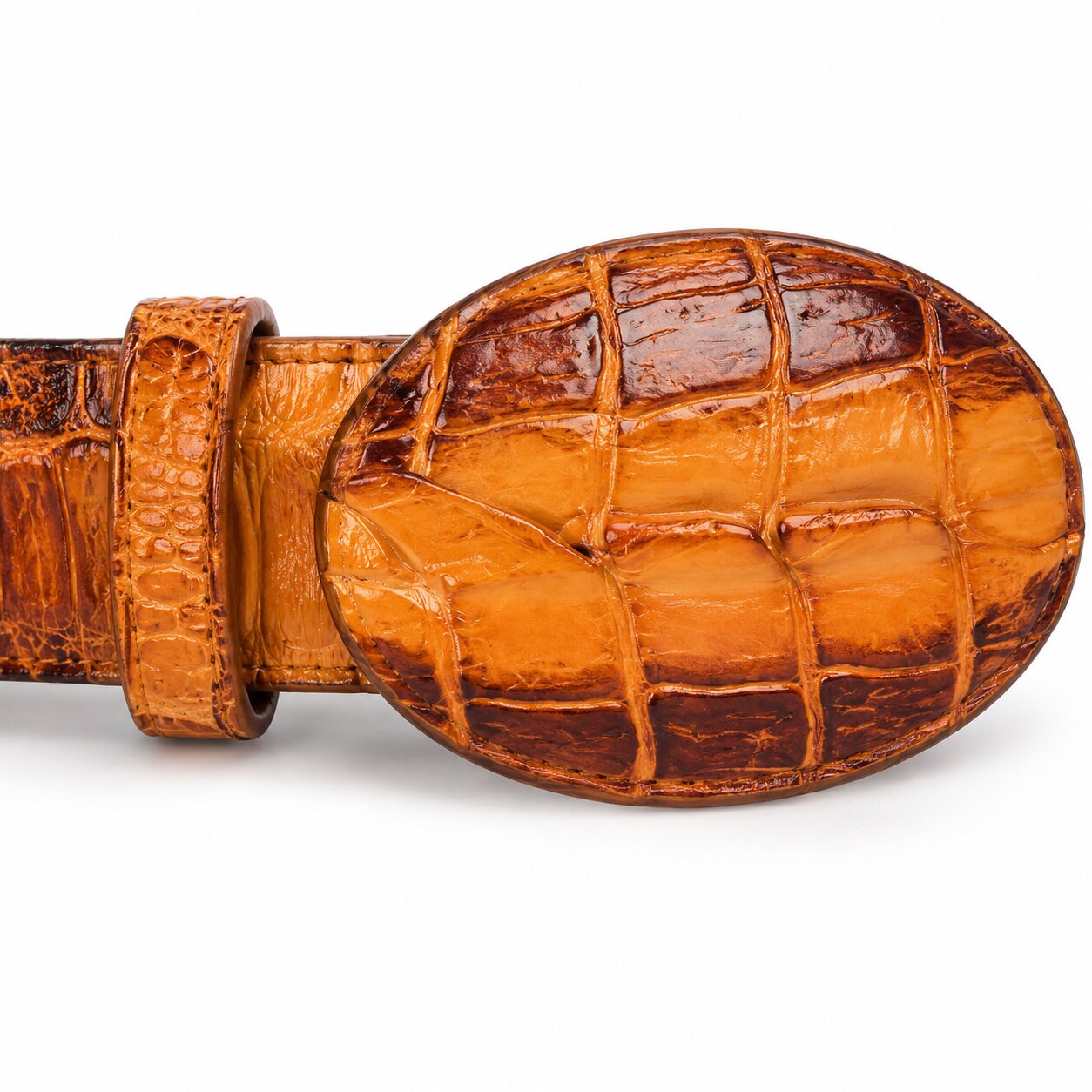 Men's Wild West Caiman Skin Cowboy Belt 2C110276