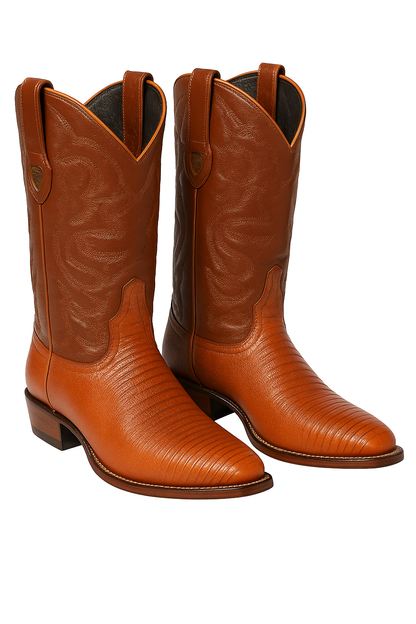 Men's Wild West Teju Lizard Skin J Toe Boots 29907 - Image 7
