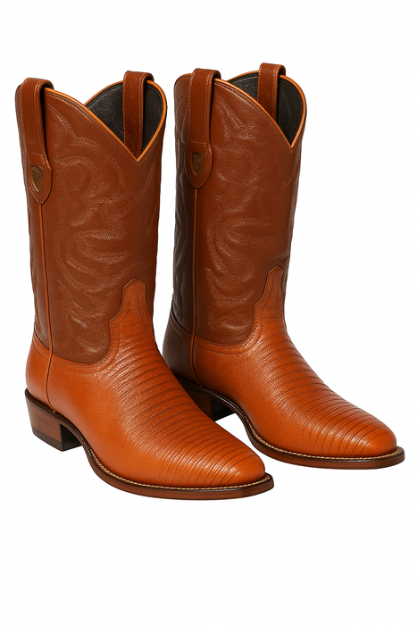 Men's Wild West Teju Lizard Skin J Toe Boots 29907