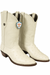 Wild West Cream ~ Off White Full Quill Ostrich Cowboy Boots - Botas De Avestruz