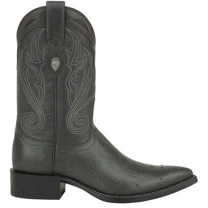Men's Wild West Smooth Ostrich Skin 3X Toe Boots 29504-B - Image 11