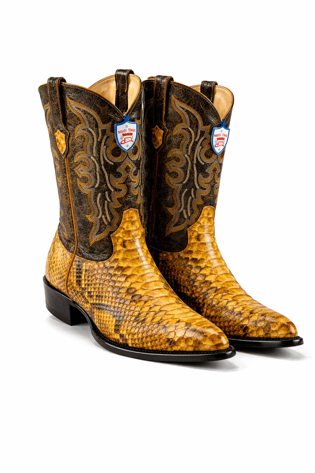 Men's Wild West Python Skin J Toe Boots 29957 - Image 6