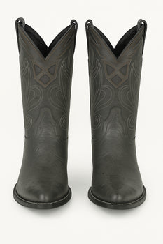 Men's Wild West Smooth Ostrich Skin 3X Toe Boots 29504-B - Image 16