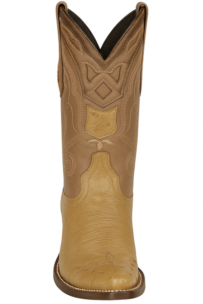 Men's Wild West Smooth Ostrich Skin 3X Toe Boots 29504-B - Image 39