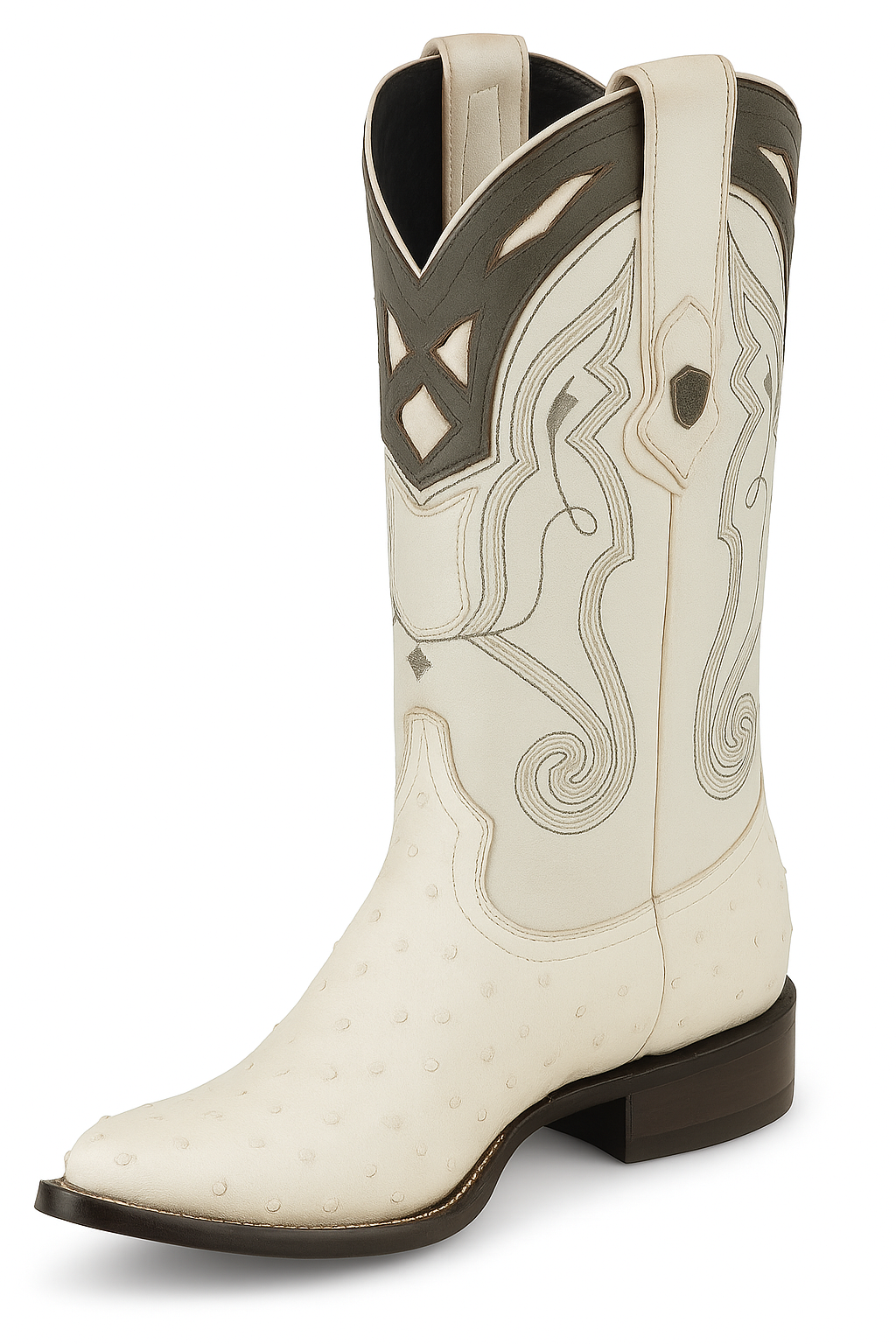 Men's Wild West Smooth Ostrich Skin 3X Toe Boots 29504-B - Image 30