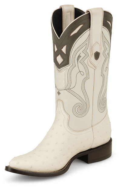 Men's Wild West Smooth Ostrich Skin 3X Toe Boots 29504-B - Image 30