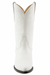 Wild West White Ostrich Leg Cowboy boots - Botas De Avestruz