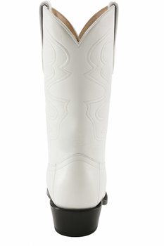 Wild West White Ostrich Leg Cowboy boots - Botas De Avestruz
