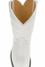 Wild West White Ostrich Leg Cowboy boots - Botas De Avestruz