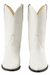 Wild West White Ostrich Leg Cowboy boots - Botas De Avestruz