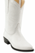 Wild West White Ostrich Leg Cowboy boots - Botas De Avestruz