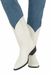 Wild West White Ostrich Leg Cowboy boots - Botas De Avestruz