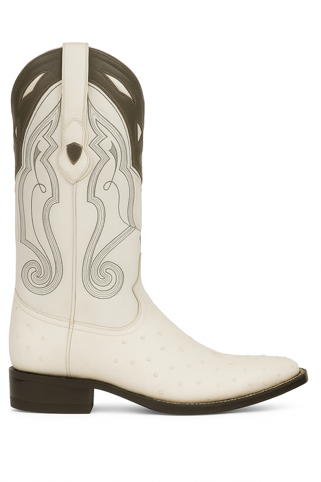 Men's Wild West Smooth Ostrich Skin 3X Toe Boots 29504-B