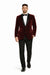 Velvet Blazer - Mens Velvet Jacket Mens 2 Button Modern Fit Suits Shawl Lapel  Wine ~ Maroon Burgundy Suit
