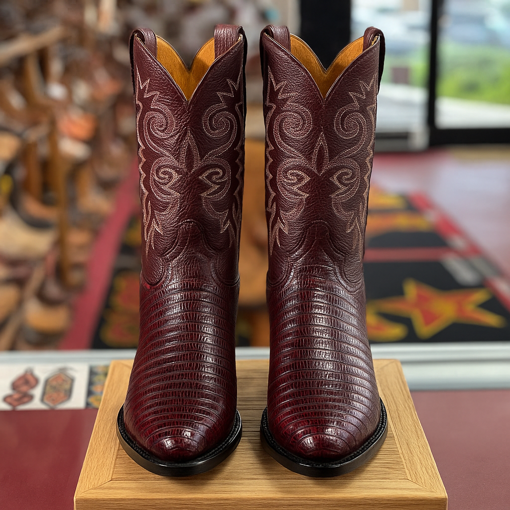 Lizard Print Western Boots - Image 11