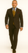 Wool Suit - Italian Made Business Suit by Statement Men's 3 Piece 100% Wool Modern Fit Suit - Bold Scoop Vest