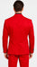 WTXVelvet2BV Alberto Nardoni Men's Red Velvet Suit velour Men's blazer Jacket & Pants (Matching)