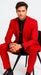 WTXVelvet2BV Alberto Nardoni Men's Red Velvet Suit velour Men's blazer Jacket & Pants (Matching)