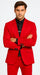 WTXVelvet2BV Alberto Nardoni Men's Red Velvet Suit velour Men's blazer Jacket & Pants (Matching)