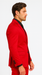 WTXVelvet2BV Alberto Nardoni Men's Red Velvet Suit velour Men's blazer Jacket & Pants (Matching)