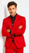 WTXVelvet2BV Alberto Nardoni Men's Red Velvet Suit velour Men's blazer Jacket & Pants (Matching)