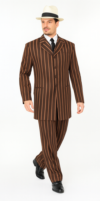 WTXZoot200 2020 New Formal Style Men's Burgundy High Fashion Bold Pronounce White Pinstripe For September/1/2020