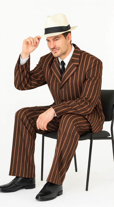 WTXZoot200 2020 New Formal Style Men's Burgundy High Fashion Bold Pronounce White Pinstripe For September/1/2020