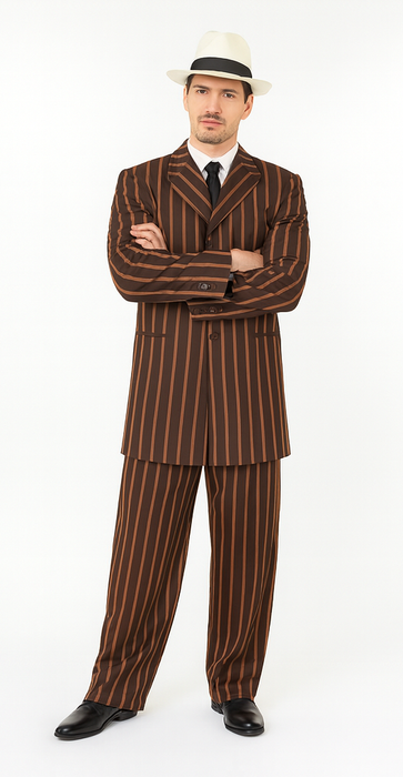 WTXZoot200 2020 New Formal Style Men's Burgundy High Fashion Bold Pronounce White Pinstripe For September/1/2020