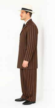 WTXZoot200 2020 New Formal Style Men's Burgundy High Fashion Bold Pronounce White Pinstripe For September/1/2020