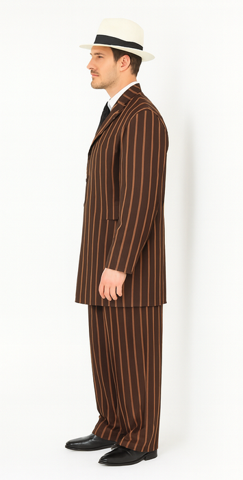 WTXZoot200 2020 New Formal Style Men's Burgundy High Fashion Bold Pronounce White Pinstripe For September/1/2020