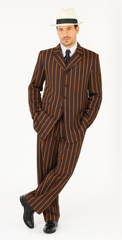 WTXZoot200 2020 New Formal Style Men's Burgundy High Fashion Bold Pronounce White Pinstripe For September/1/2020