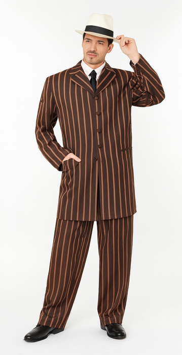 WTXZoot200 2020 New Formal Style Men's Burgundy High Fashion Bold Pronounce White Pinstripe For September/1/2020