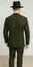 WTXZoot200 Men's Bold Pronounce Pinstripe Three Piece Zoot Fashion Suit 1920's