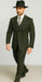 WTXZoot200 Men's Bold Pronounce Pinstripe Three Piece Zoot Fashion Suit 1920's