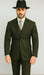 WTXZoot200 Men's Bold Pronounce Pinstripe Three Piece Zoot Fashion Suit 1920's