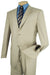 Mens Basic 2 Button Modern Fit Suit in Light Beige