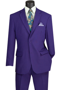 Men’s Purple Easter Suit, Modern Fit Lightweight 2 Piece Suit for Weddings, Church, Prom & Summer Events