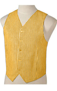 Men's Dark Navy Blue and White Stripe ~ Pinstripe Seersucker Sear sucker suit Vest Set