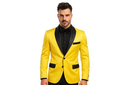 Men's Yellow Cheap Priced Designer Fashion Dress Casual Blazer On Sale Blazer - Image 2