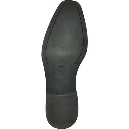 Bravo Mens Vintage Style Oxford Cap Toe Dress Shoe in Antique Brown