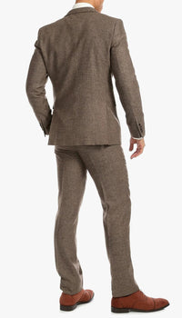 1920's Men's Clothing - Tweed Suit - Herringbone 1920s Mens Suit  - Vintage Brown Suit - Image 3