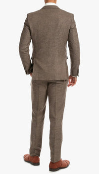 1920's Men's Clothing - Tweed Suit - Herringbone 1920s Mens Suit  - Vintage Brown Suit - Image 4