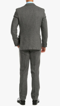1920's Men's Clothing - Tweed Suit - Herringbone 1920s Mens Suit  - Vintage Grey Suit - Image 6