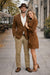Zacchi Men’s Cognac Micro Suede Sport Coat