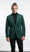 Zacchi Men’s Hunter Green Micro Suede Sport Coat