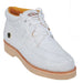 Mens Exotic Sneakers - Alligator Sneakers By Brand  in Color MANTEQUILLA/BLANCO/HUESO